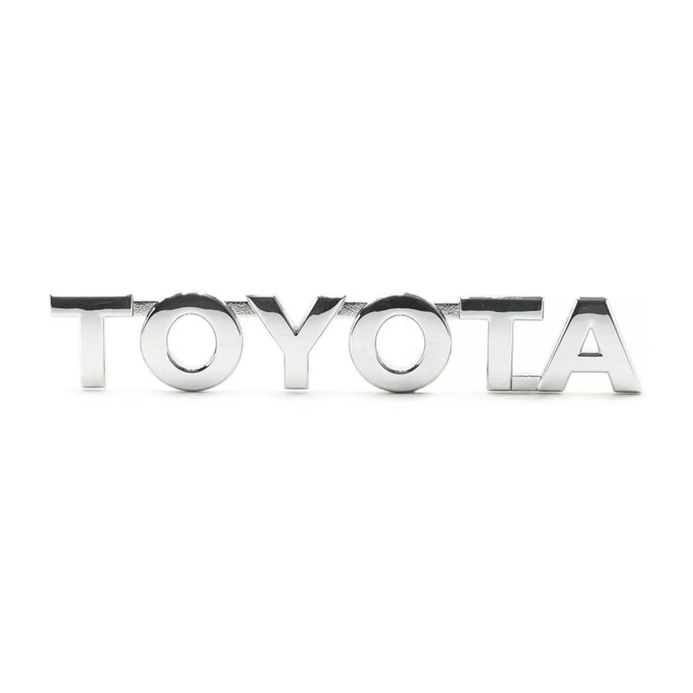 Toyota Metal Lettering Badge - Chrome