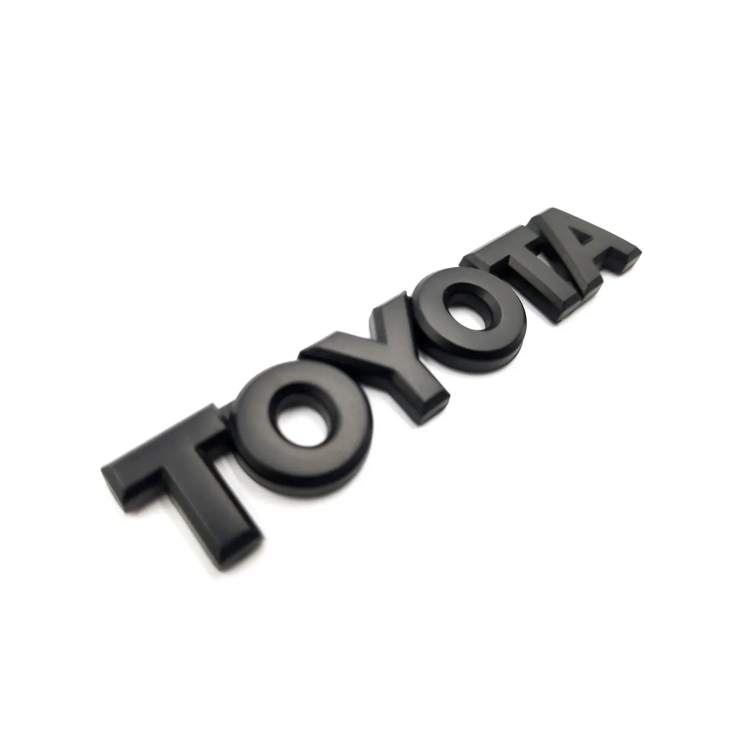 Toyota Metal Lettering Badge - Matte Black