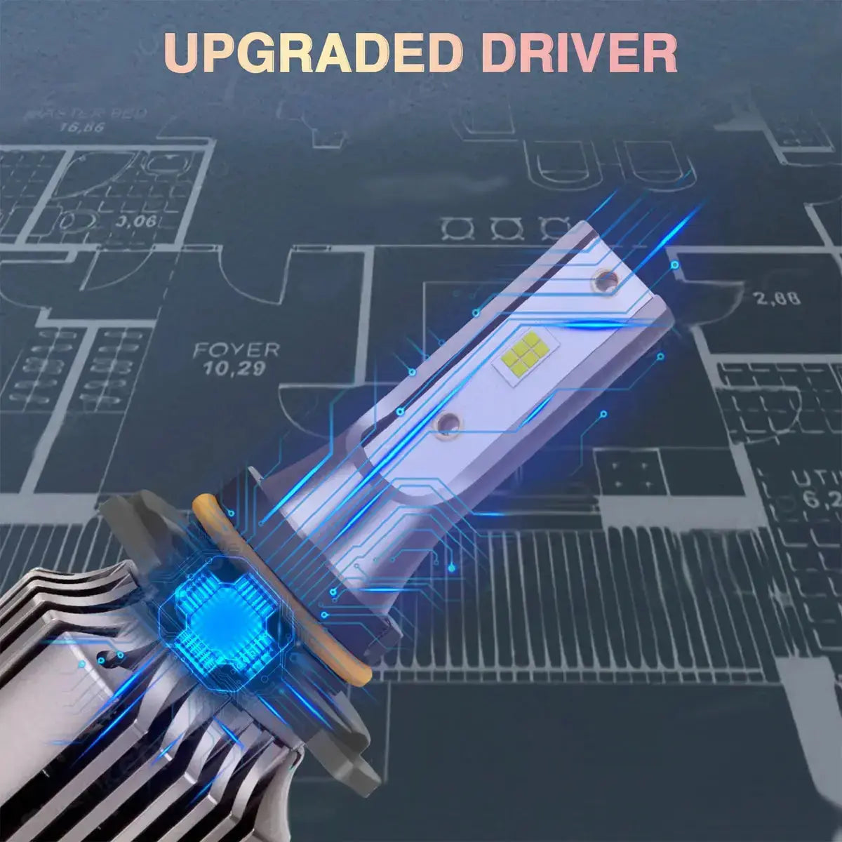 Turbo LED T1-Plus Canbus Headlight Bulb Kit - H11