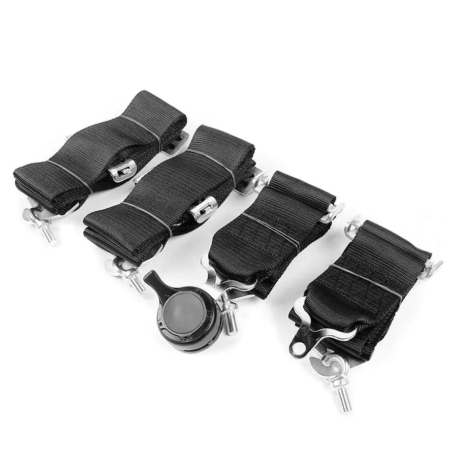 Universal 4-Point SFI Cerftified Racing Seat Harness (Black)