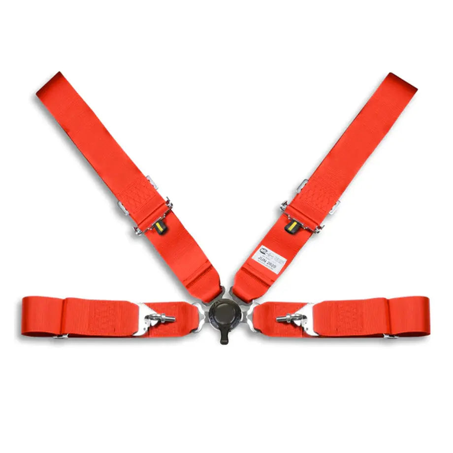 Universal 4-Point SFI Cerftified Racing Seat Harness (Red)
