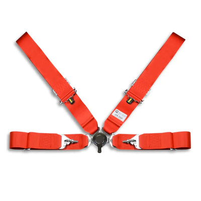 Universal 4-Point SFI Cerftified Racing Seat Harness (Red)