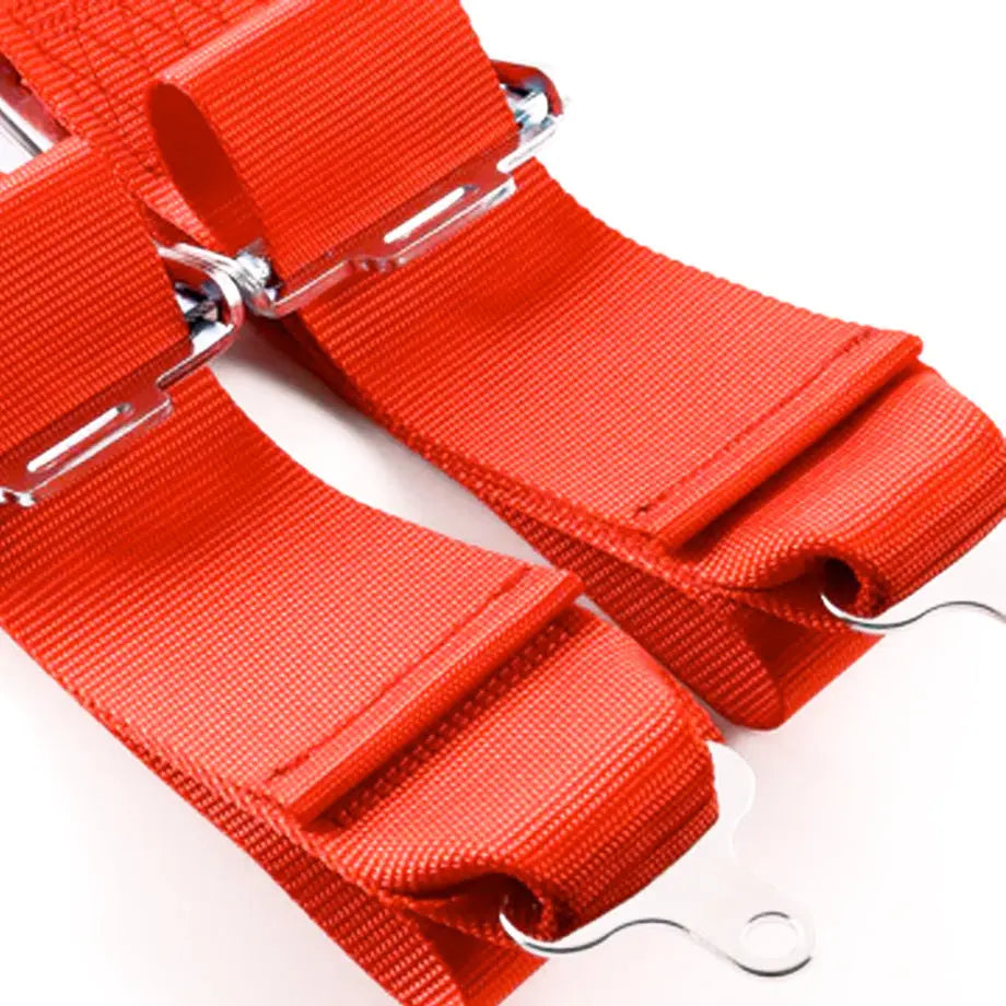 Universal 4-Point SFI Cerftified Racing Seat Harness (Red)
