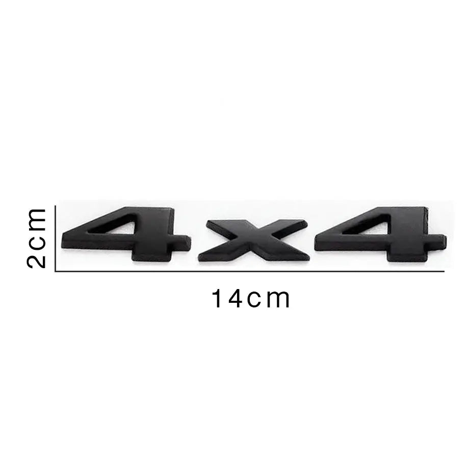 Universal 4x4 Matte Black Metal Lettering Badge (SML)