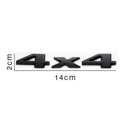 Universal 4x4 Matte Black Metal Lettering Badge (SML)
