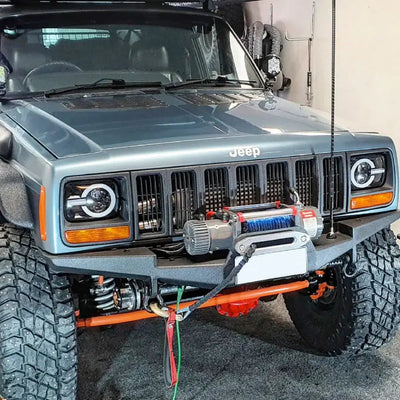 Universal 7 Inch Bronco Style LED Projector Square Headlights