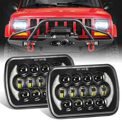 Universal 7 Inch Dual Function LED Projector Square Headlight