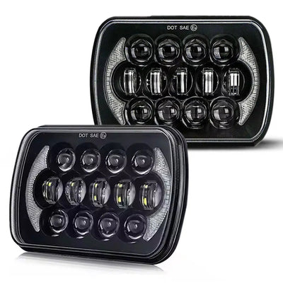 Universal 7 Inch Dual Function LED Projector Square Headlight