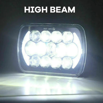 Universal 7 Inch Dual Function LED Projector Square Headlight