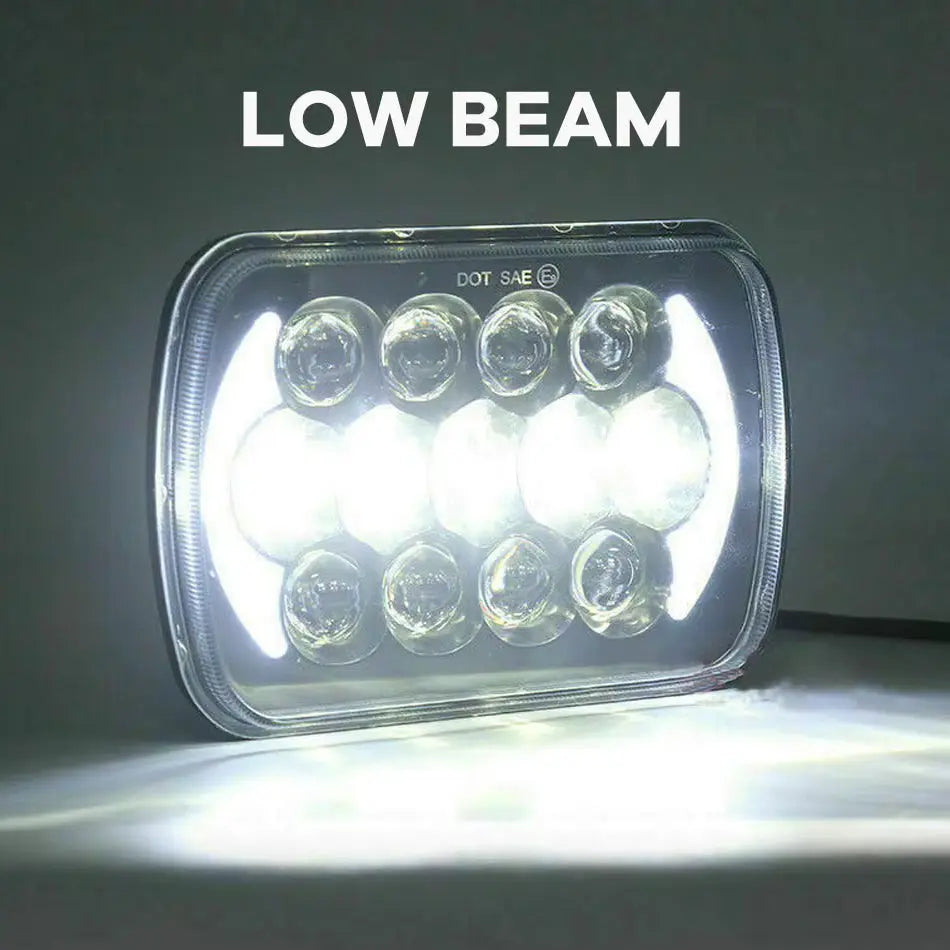 Universal 7 Inch Dual Function LED Projector Square Headlight