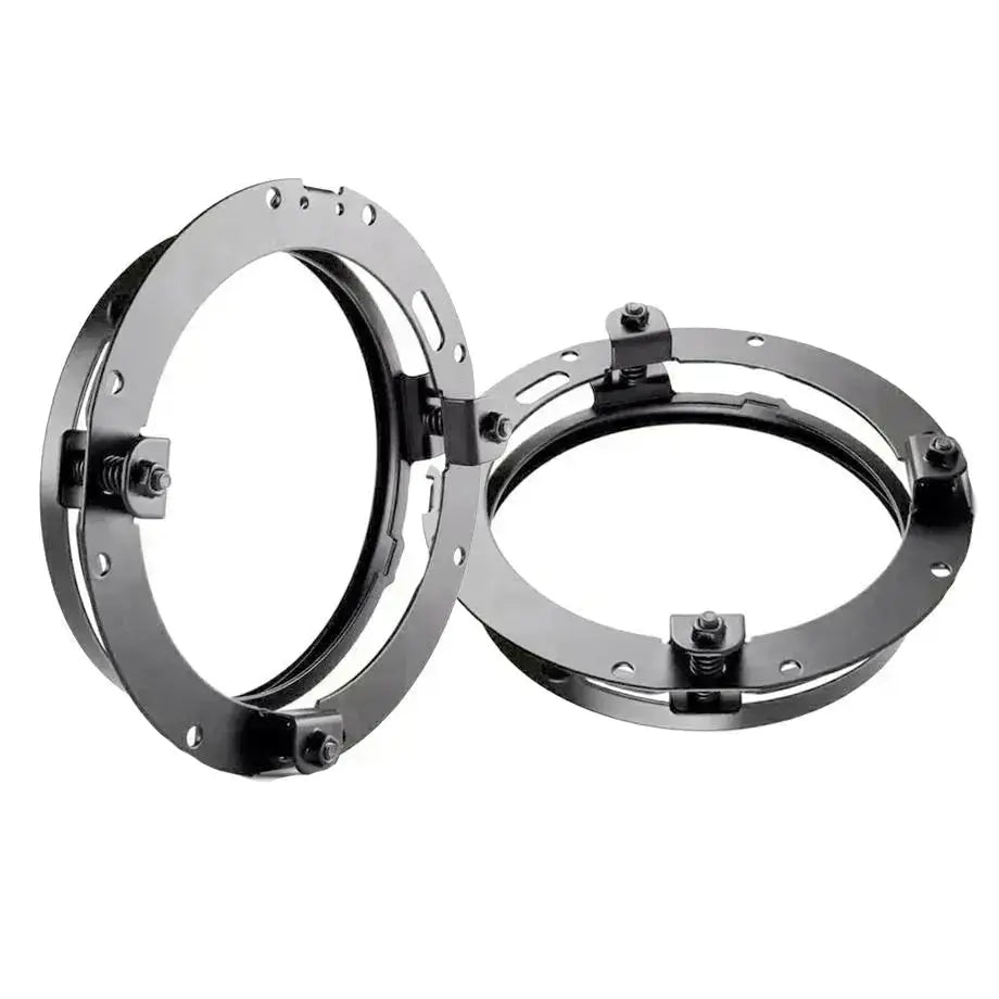 7 Inch Universal Jeep Style LED Headlights Plus Mounting Bracket (4-Piece)