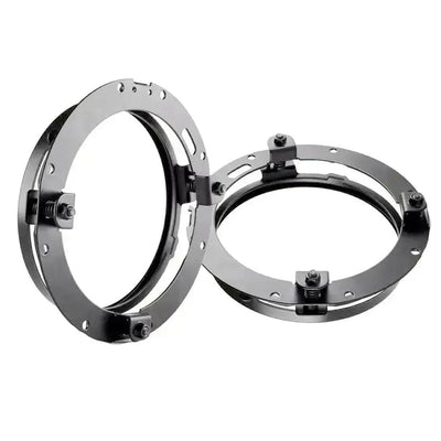 7 Inch Universal Jeep Style LED Headlights Plus Mounting Bracket (4-Piece)