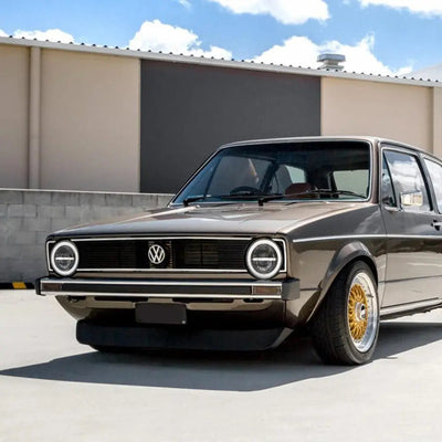 Universal 7 Inch Jeep Style LED Angel Eye Headlight