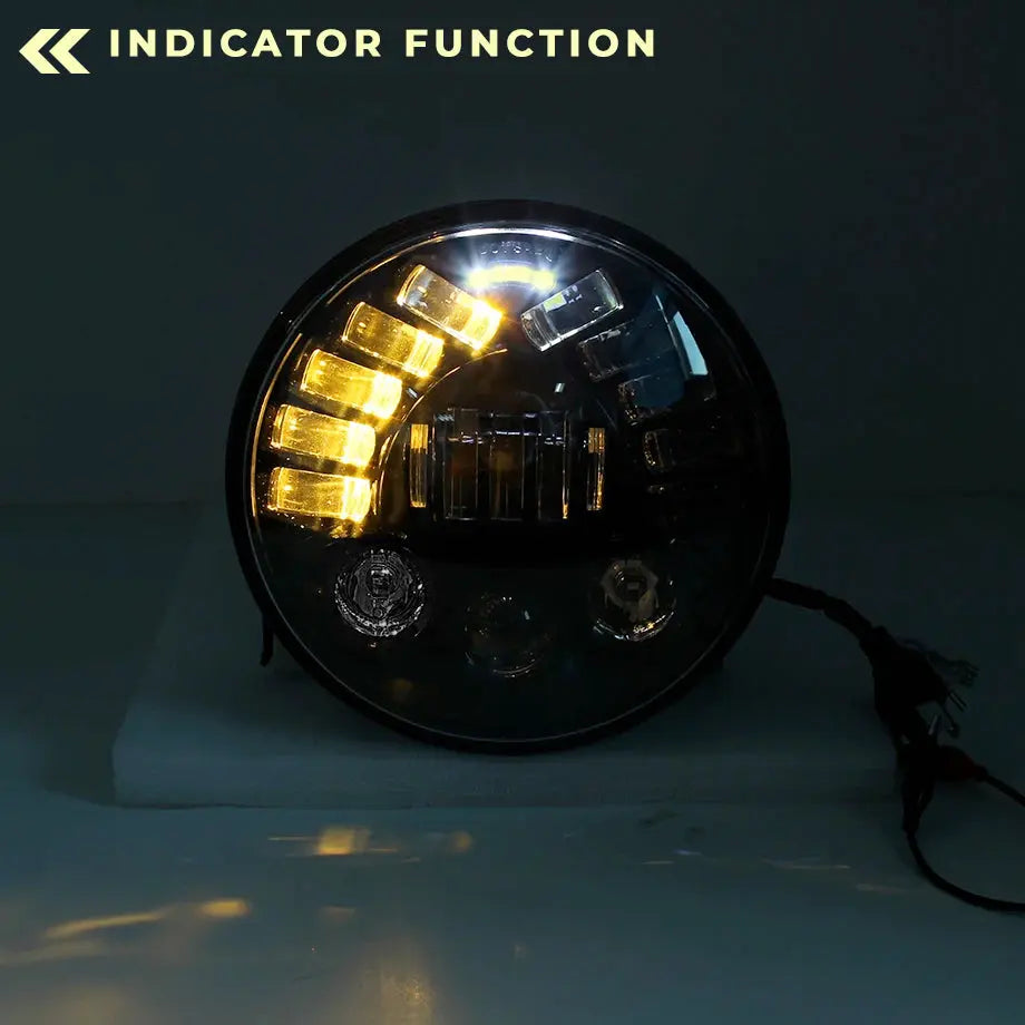 Universal - 7 inch Jeep Style DRL LED Projector Headlight