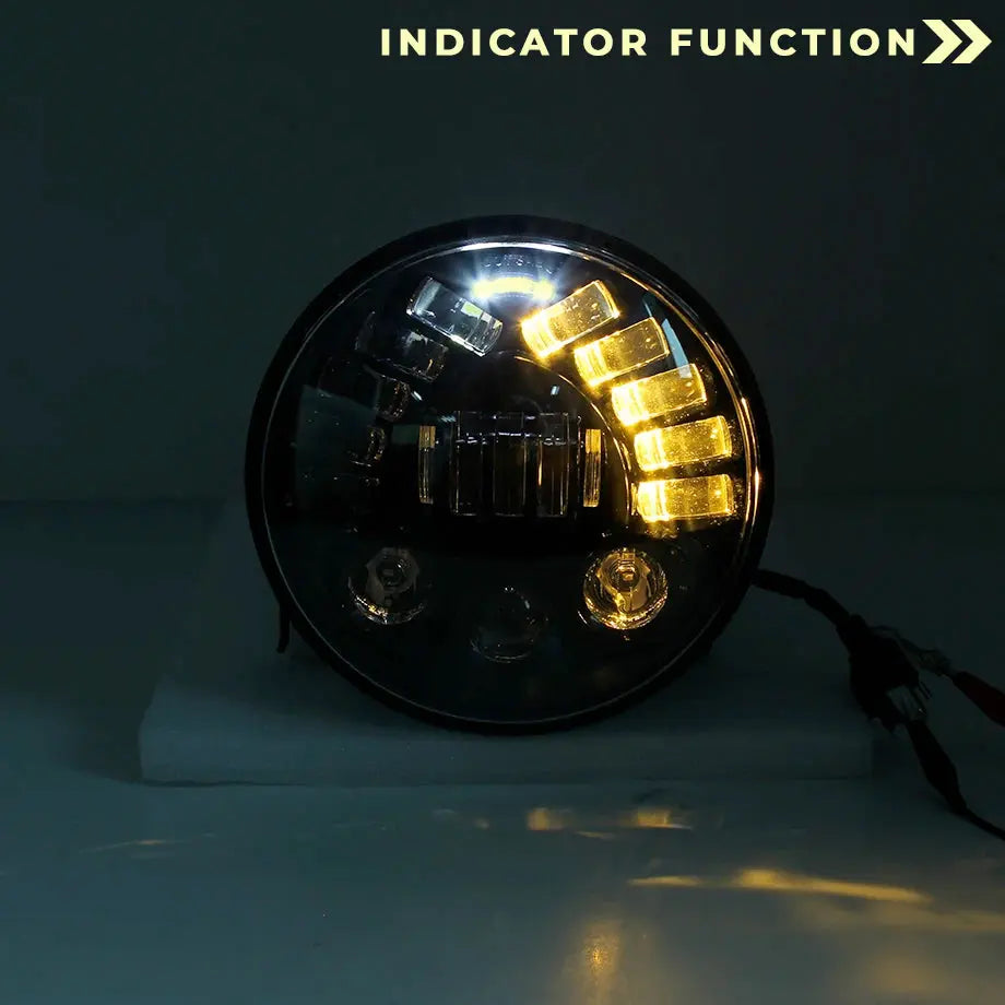 Universal - 7 inch Jeep Style DRL LED Projector Headlight