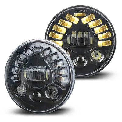 Universal - 7 inch Jeep Style DRL LED Projector Headlight