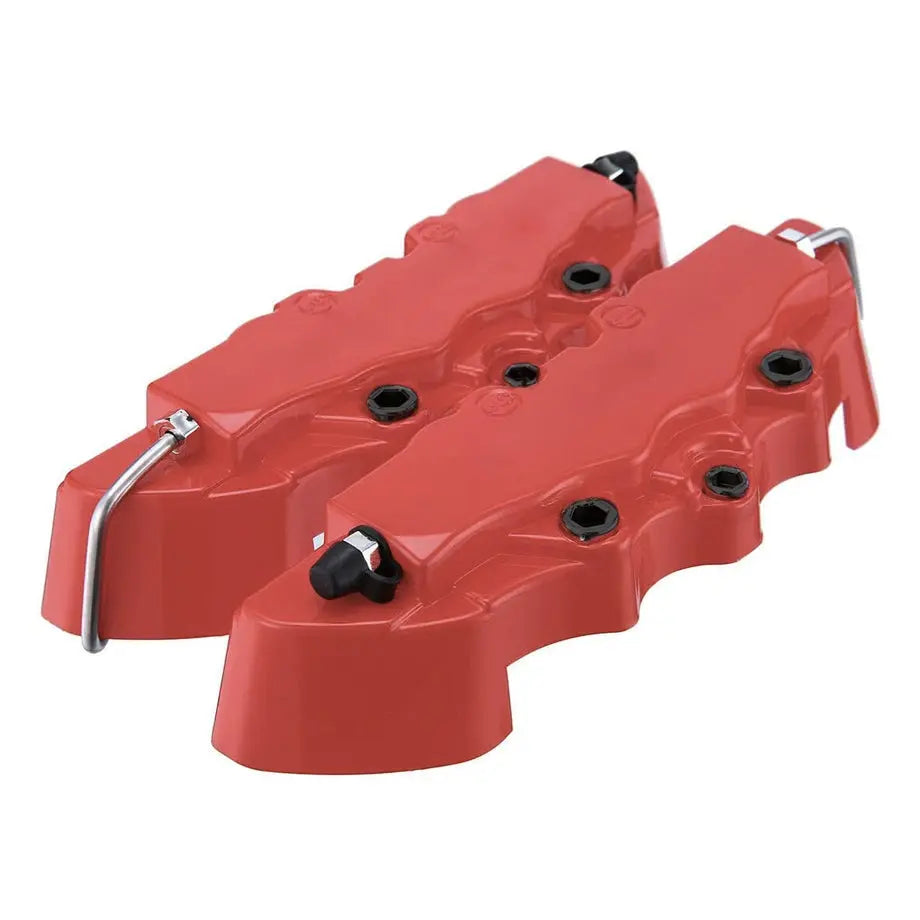 Universal Plastic Brake Caliper Covers - Red (Small)