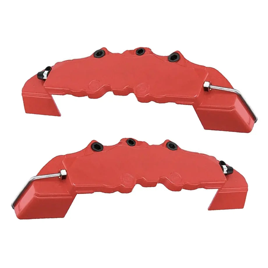 Universal Plastic Brake Caliper Covers - Red (Small)
