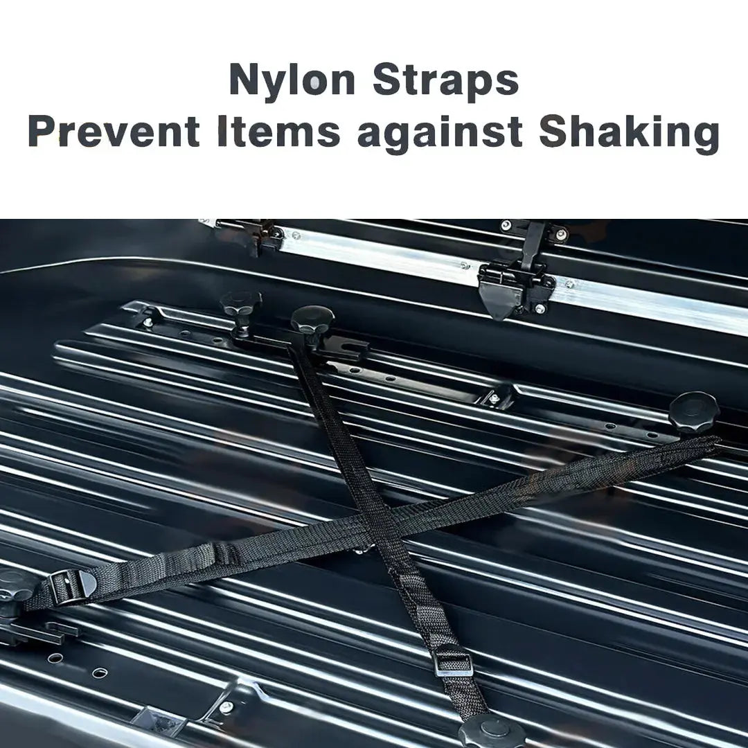Universal Gloss Black Roof Storage Box - 450L