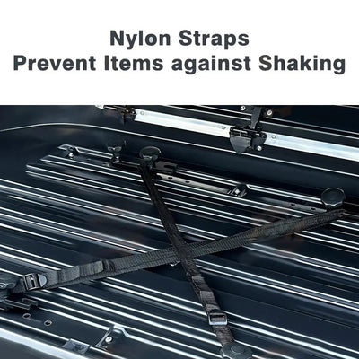 Universal Gloss Black Roof Storage Box - 450L