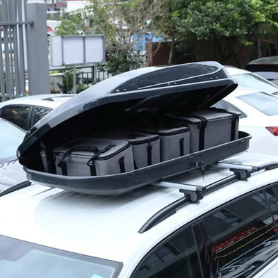 Universal Gloss Black Roof Storage Box - 450L