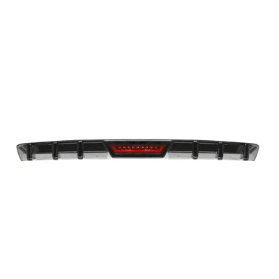 Universal Gloss Black Shark-Fin Diffuser With LED Brake Light