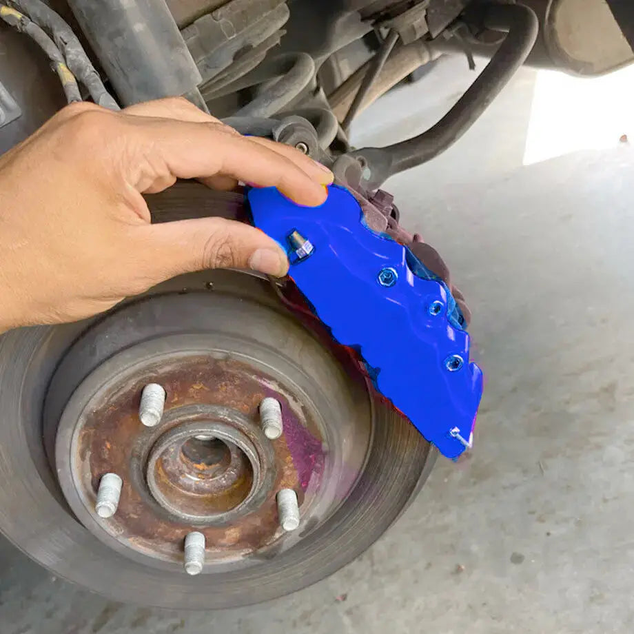 Universal Plastic Brake Caliper Covers - Blue (Small)