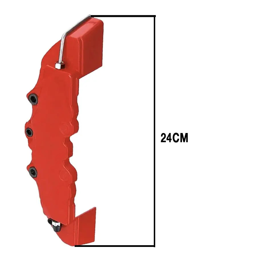 Universal Plastic Brake Caliper Covers - Red (Small)