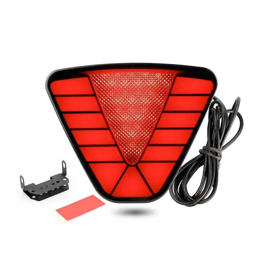 Universal Triangular F1 Style Smoked Red LED Brake Light - Type C