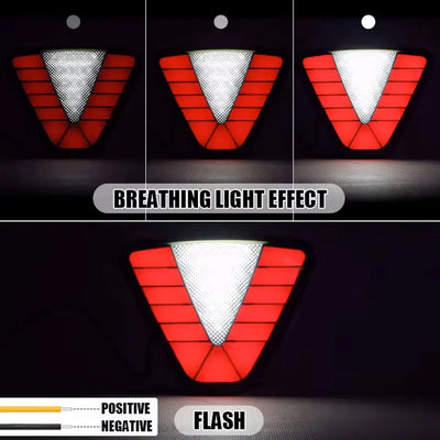 Universal Triangular F1 Style Smoked Red LED Brake Light - Type C