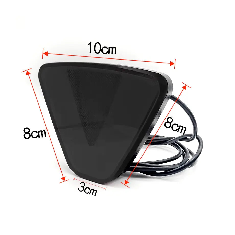 Universal Triangular F1 Style Smoked Black LED Brake Light - Type C