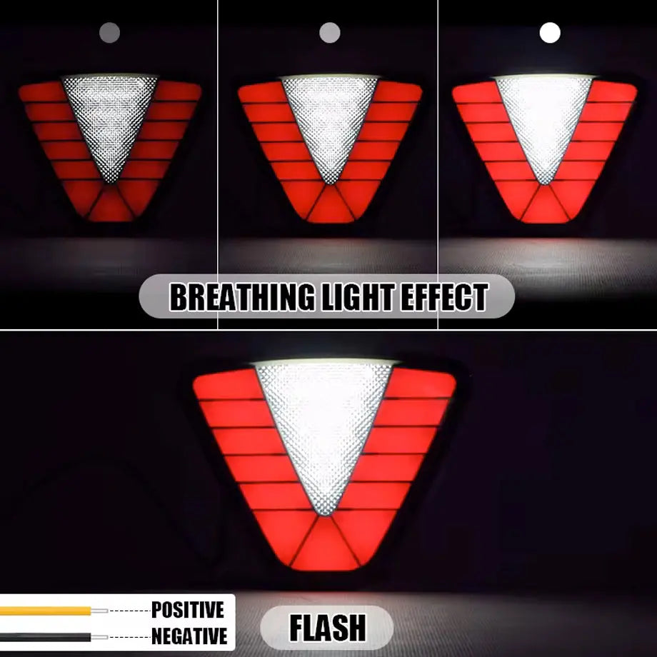 Universal Triangular F1 Style Smoked Black LED Brake Light - Type C