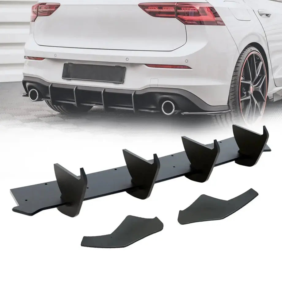 Suitable To Fit - VW Golf 8 GTI Maxton Style Rear Diffuser (21-On)