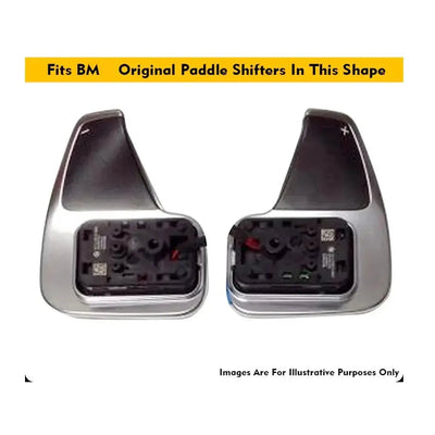 BM F20 / F22 / F30 / F32 / X-Series Aluminium Paddle Shift Extensions (Silver)