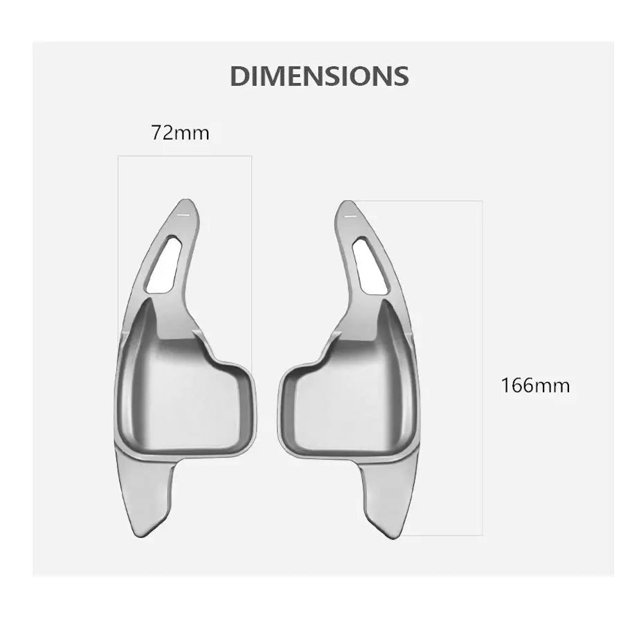 BM F20 / F22 / F30 / F32 / X-Series Aluminium Paddle Shift Extensions (Silver)