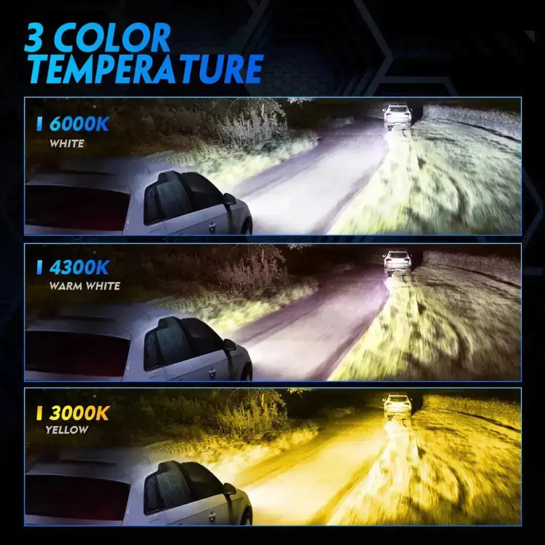 X8 3-Colour LED Canbus Bulbs - H8