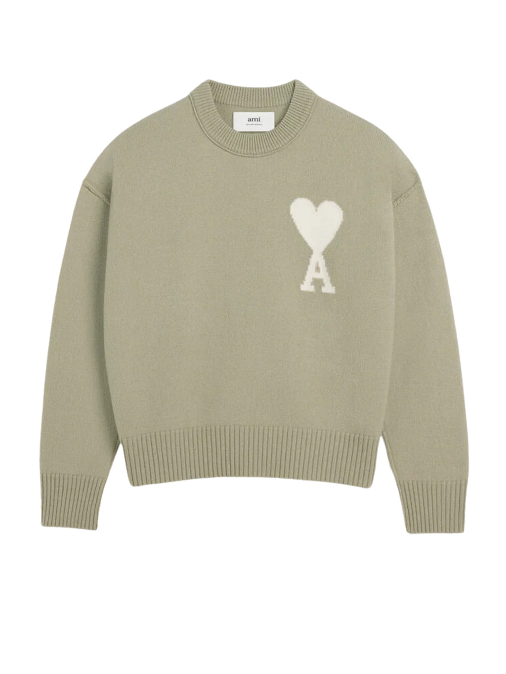 Ami Sweater Logo Heather Sage