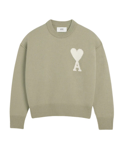 Ami Sweater Logo Heather Sage