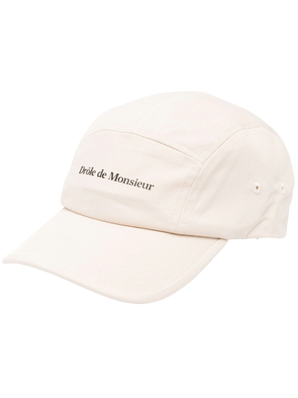 Drole De Monsieur Cap Logo Beige