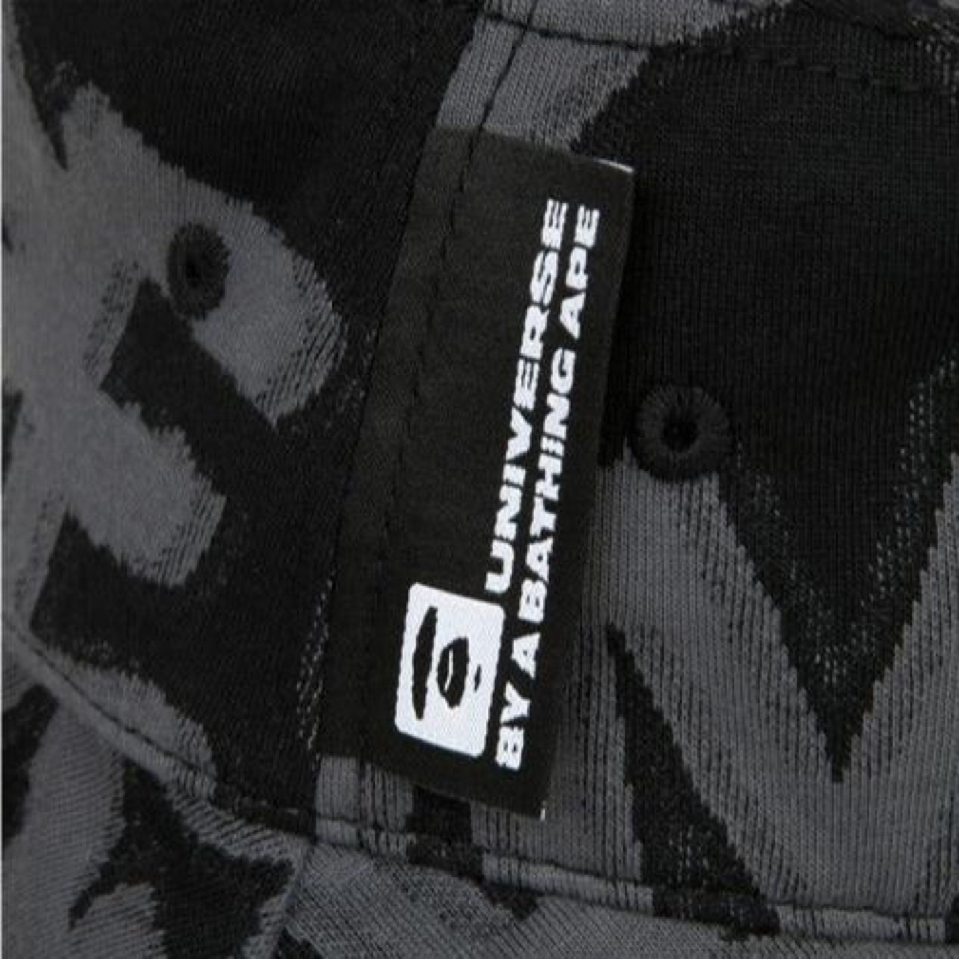 Aape Bucket Hat Camo Logo Black-Grey