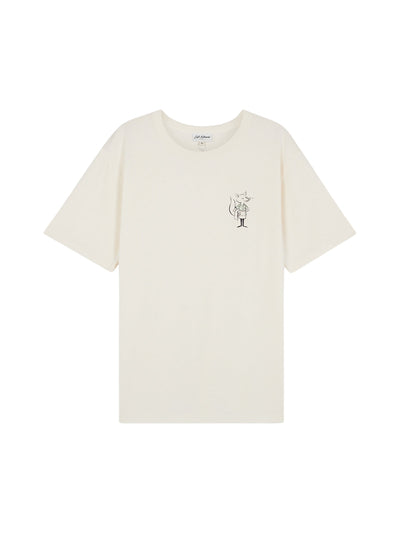 Cafe Kitsune T-Shirt Hawaiian Dressed Fox Tapioca