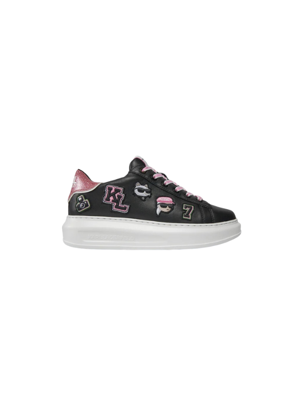 Karl Lagerfeld Sneaker Kapri Karl Varsity Patch Black-Pink