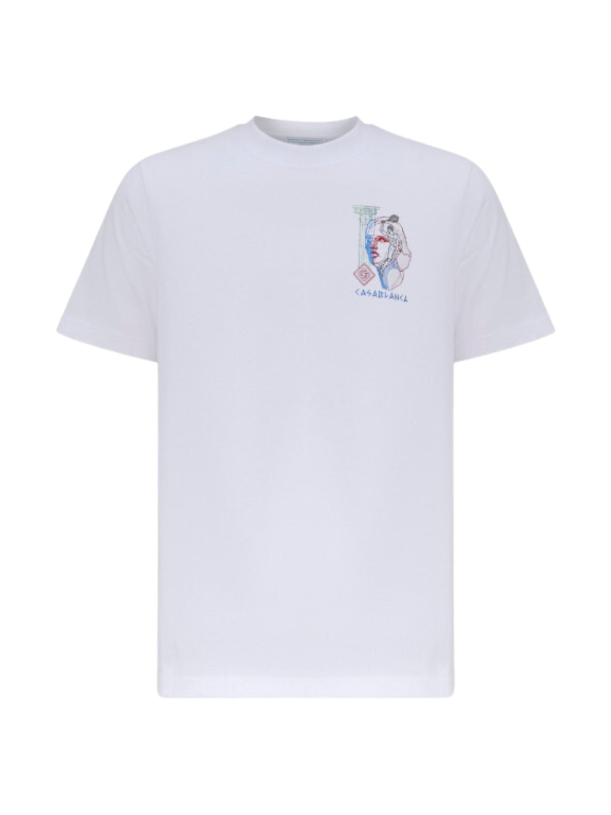 Casablanca T-Shirt Lab Screen Tennis Play In Progress Off-White