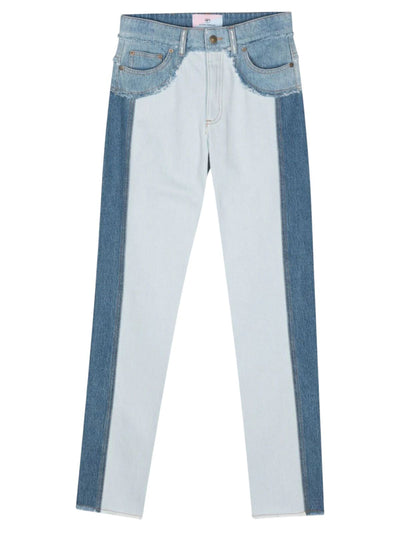 Chiara Ferragni Jeans Denim Patchwork Blue