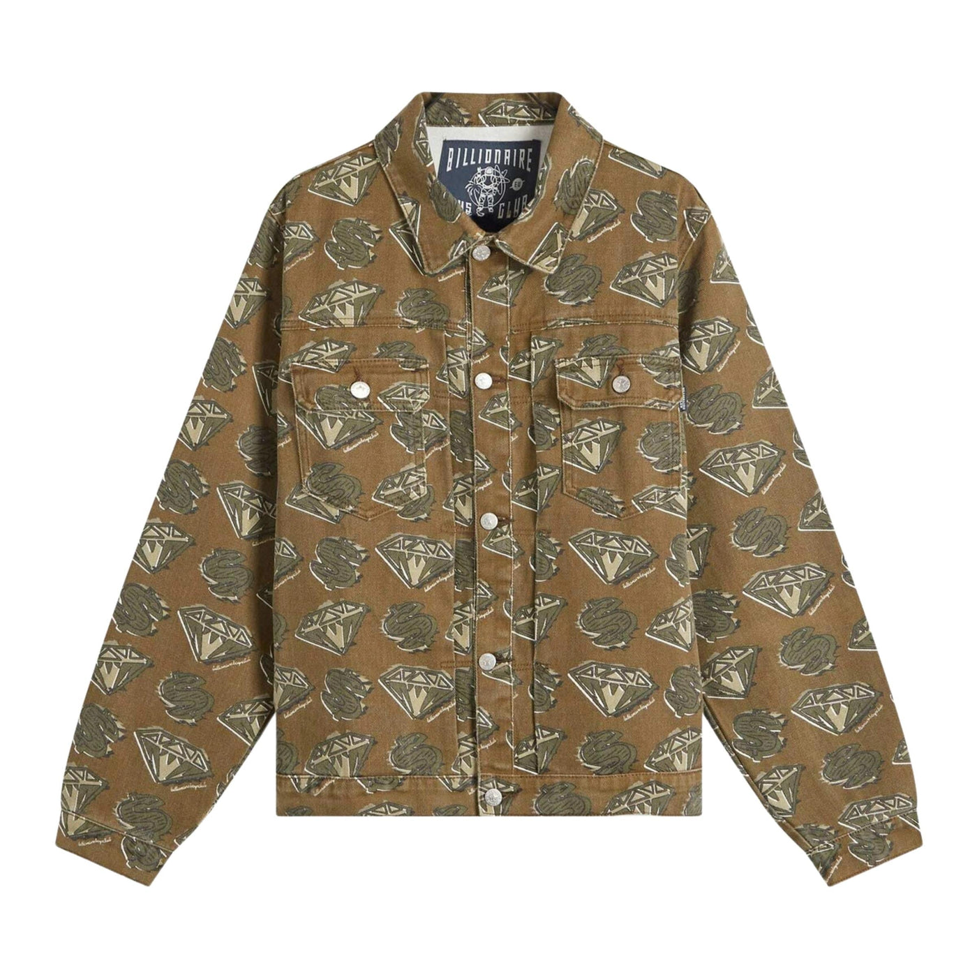 Billionaire Boys Club Jacket Diamonds & Dollars Logo Khaki