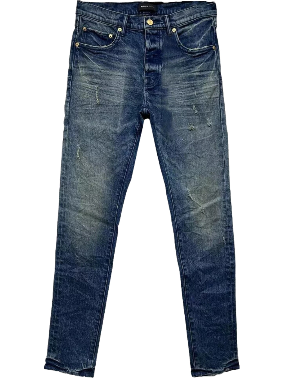 Purple Jeans Western Blue Mid Indigo