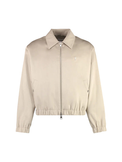 Ami Jacket Logo Light Beige