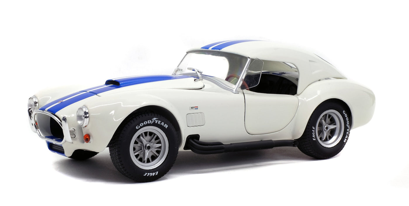 SOLIDO 1:18 SCALE MODEL CAR AC SHELBY COBRA 427 MK2 1965 WHITE