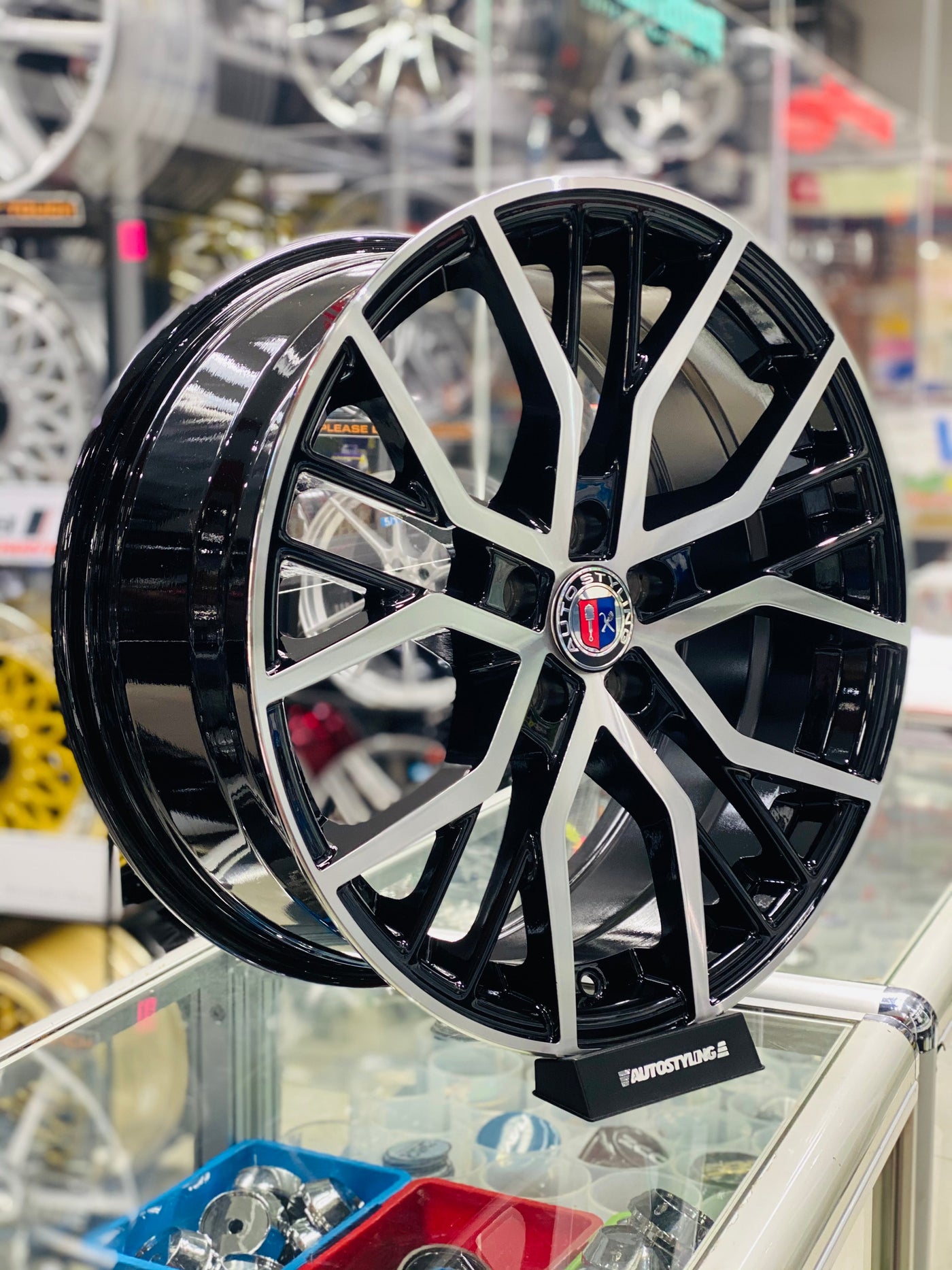 19” AS- SANTI 5/112 BLACK MACHINE FACE