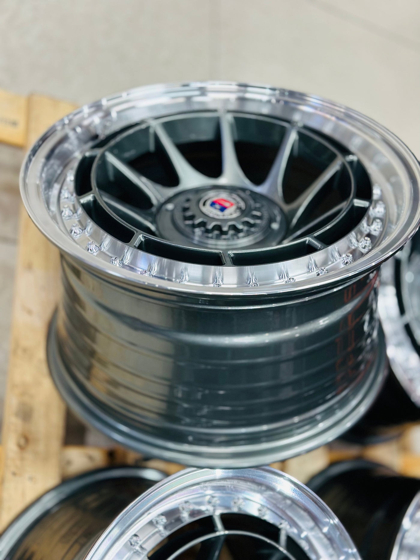 15” AS-7574 GUNMETAL 4/100 4/108 wheels